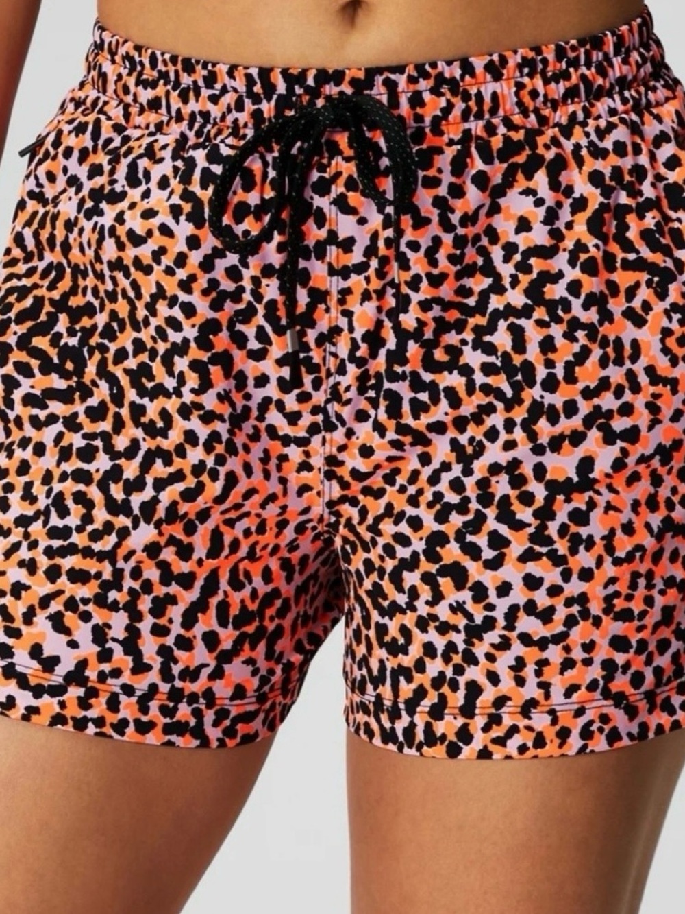 Fabletics Pink Black & Neon Leopard Athletic Shorts Trio - Lot of 3 Pair - Large - Picture 3 of 16